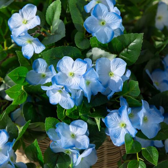 24" UV Resistant Artificial Hydrangea Hanging Plants